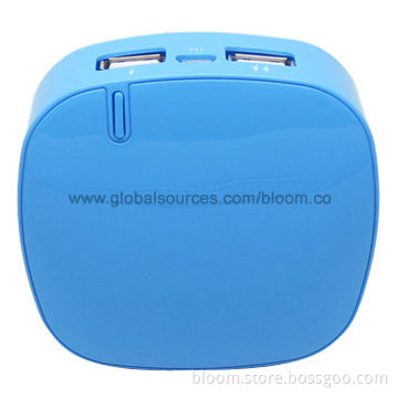 5,200mAh Mobile Power Banks with 5V/2A Output, LED Flashlight and CE/FCC/RoHS CertificationNew